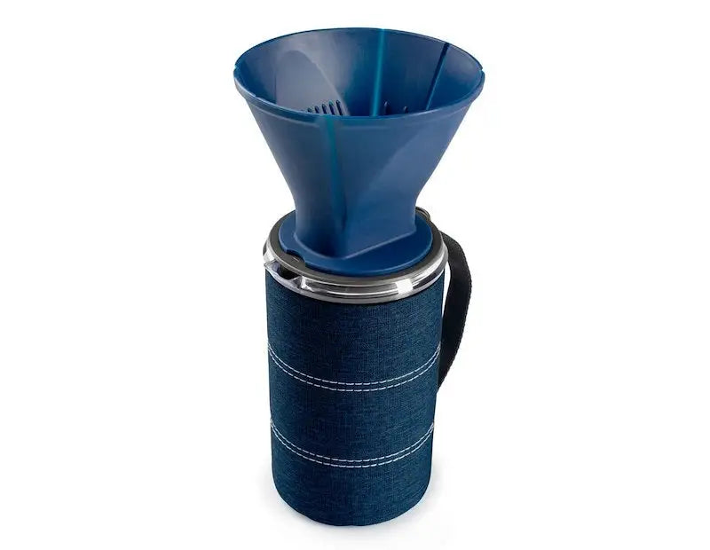 Blue pour-over coffee maker from 79462 G.S.I.Sports for your favorite hot beverages