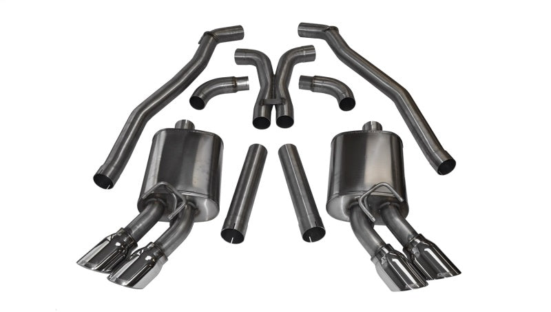 CORSA Performance 14971 Corsa 12-13 Chevrolet Camaro Coupe ZL1 6.2L V8 Polished Sport Cat-Back + XO Exhaust