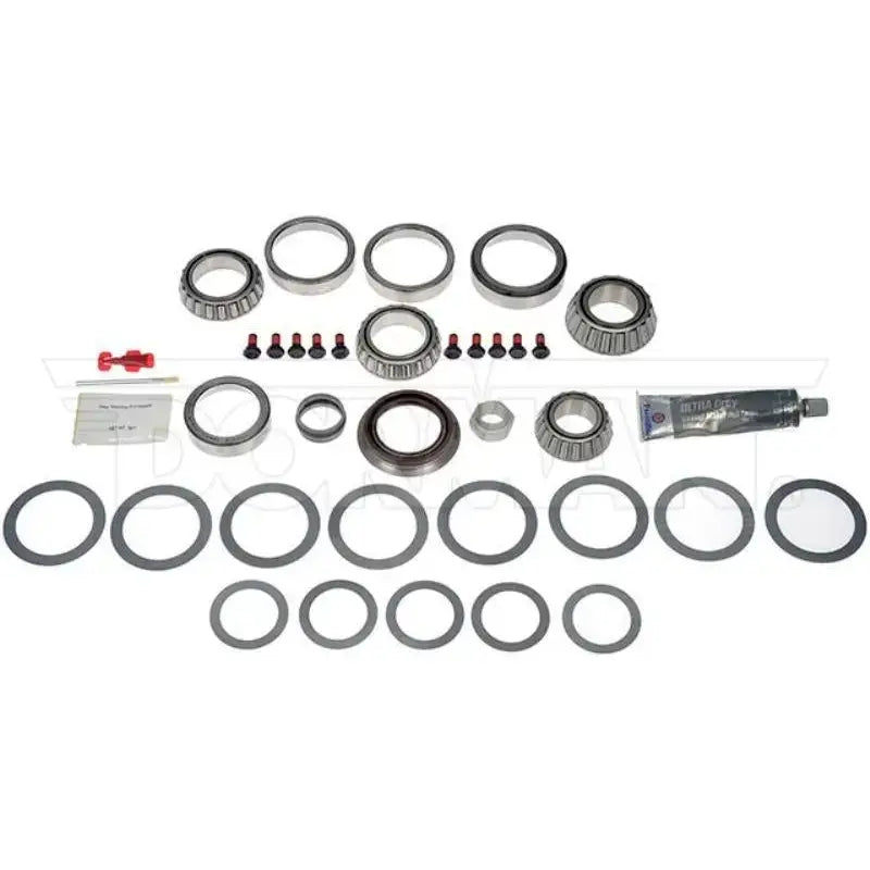 Automotive differential rebuild kit featuring Dorman R-P Mstr Brng Kit for quick repair