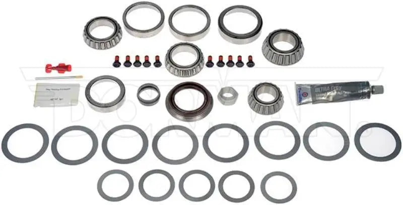 Automotive differential rebuild kit featuring Dorman R-P Mstr Brng Kit for quick repair