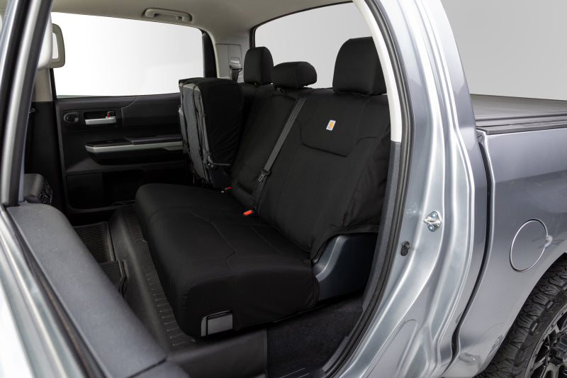 Covercraft 19-21 Chevrolet Silverado Carhartt PrecisionFit Custom Front Row Seat Covers - Blk