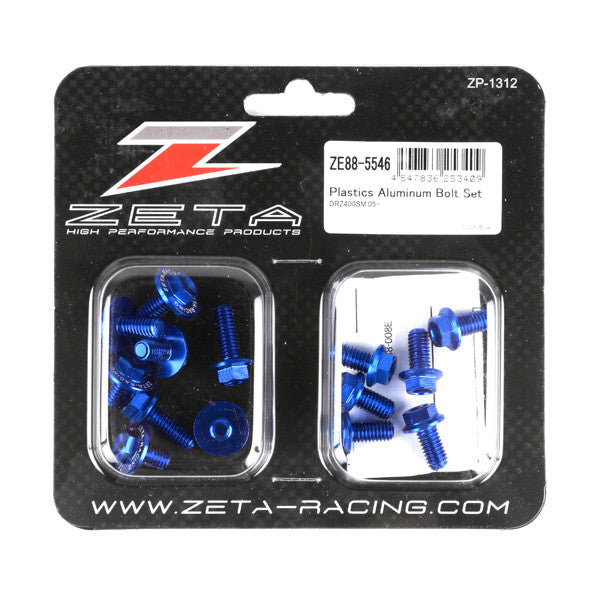 Zeta Aluminum Body Bolt Kit Hardware/Fasteners/Fittings ZE88-5546 - Blue