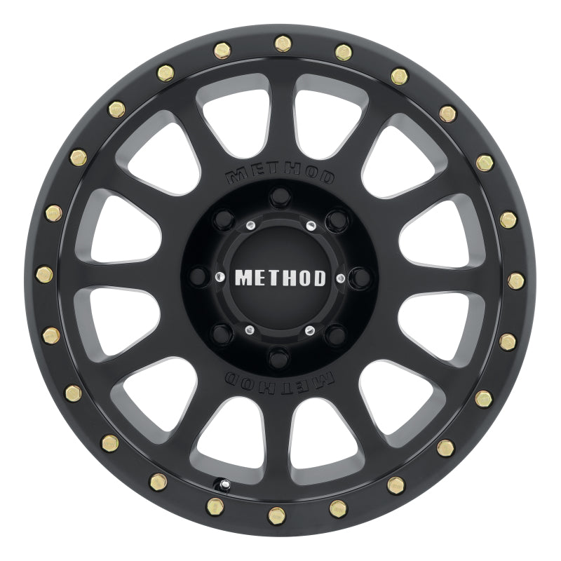 Method Wheels MR30521088518N Method MR305 NV 20x10 -18mm Offset 8x180 130.81mm CB Matte Black Wheel
