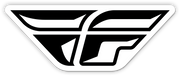 Sticker F Wing 4" 100pk Die Cut Laminated