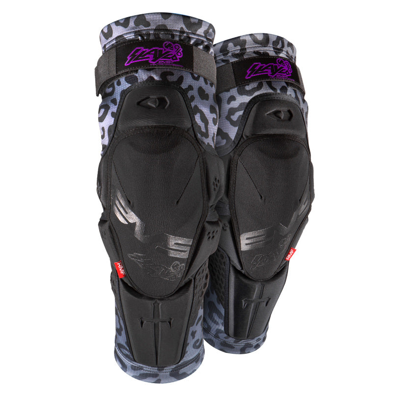 EVS Slayco96 Knee Guard Pair Ghost/Leopard - Small/Medium - EVS
