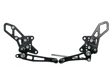 Vortex Racing 08-13 Kawasaki EX250 Ninja,13-17 EX300 Ninja Adjustable Rearsets- Black - Vortex Racing