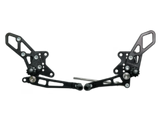 Vortex Racing 08-13 Kawasaki EX250 Ninja,13-17 EX300 Ninja Adjustable Rearsets- Black - Vortex Racing