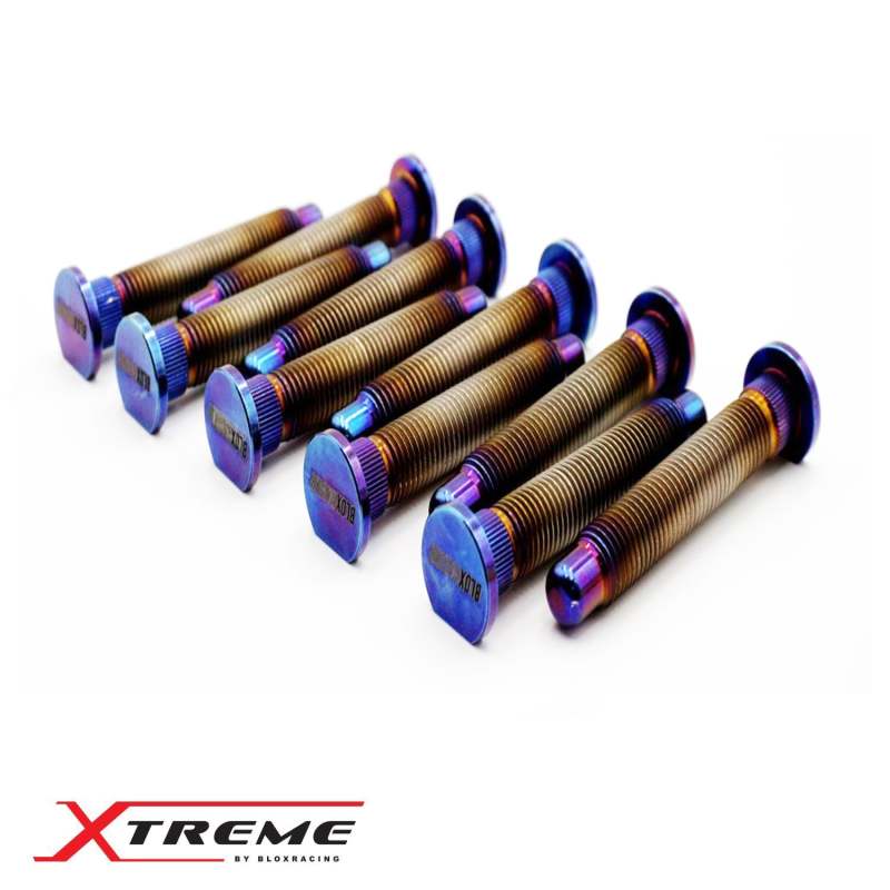 BLOX Racing BXAC-00177-B BLOX Racing Titanium Extended Wheel Studs M12X1.5mm 10Pcs Honda Fitment - Burnt