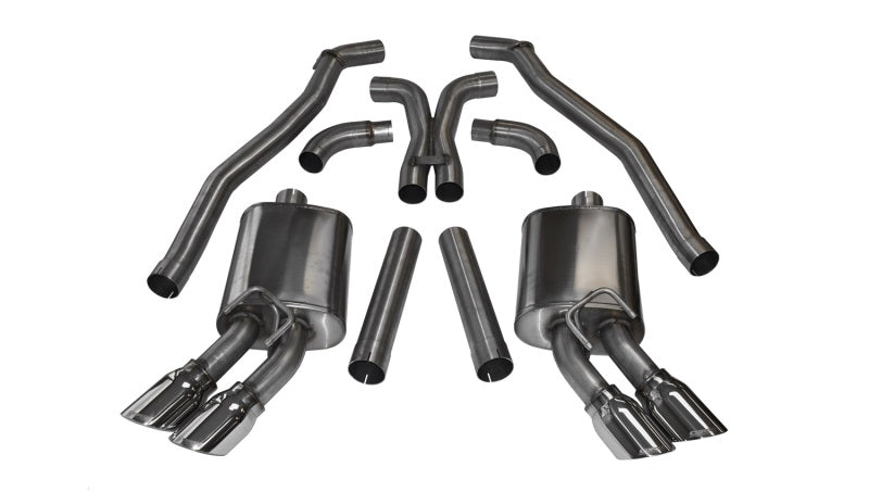 CORSA Performance 14971 Corsa 12-13 Chevrolet Camaro Coupe ZL1 6.2L V8 Polished Sport Cat-Back + XO Exhaust