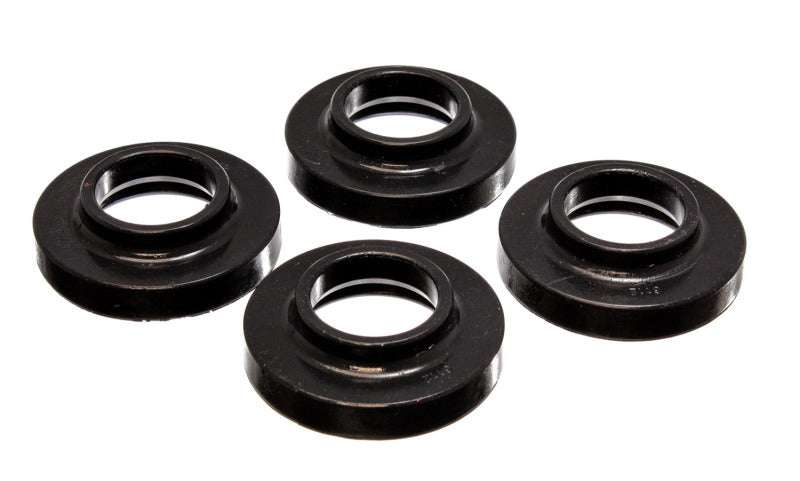 Energy Suspension 2.6103G Energy Suspension 97-06 Jeep Wrangler TJ / 84-01 Cherokee Black Front or Rear Coil Lift Isolator Set