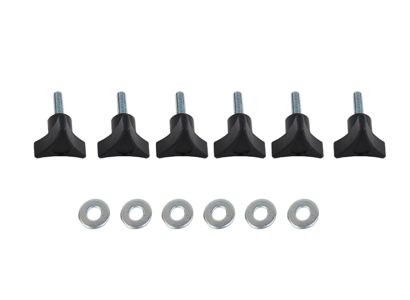 Kentrol 70008 Kentrol 04-06 Jeep Wrangler TJ Unlimited LJ Hardtop Screws Unlimited - Textured Black