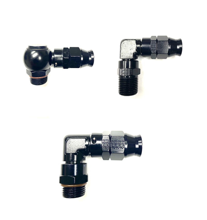 Fragola 689709-BL Fragola -10AN 90 Degree Real Street Hose End x -8AN Male ORB (3/4-16)