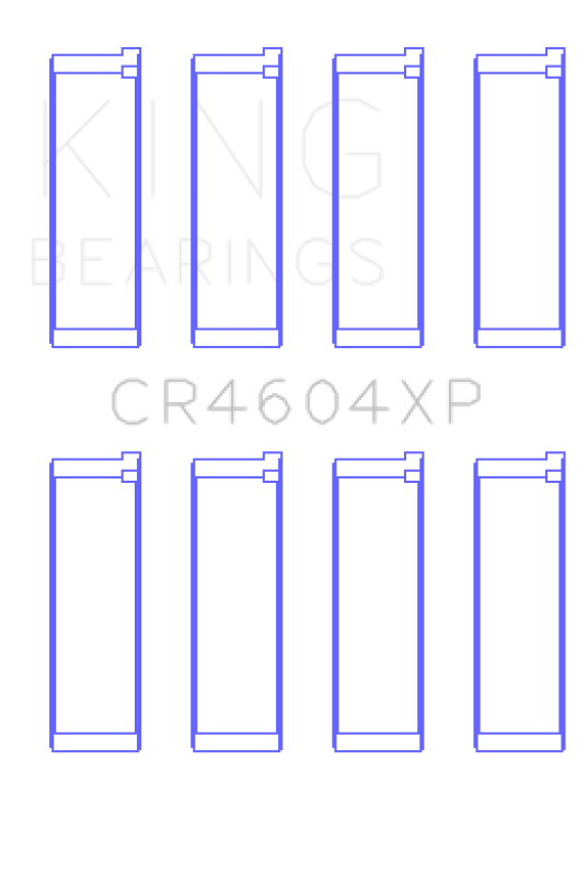 King Engine Bearings CR4604XP0.5 CR4604XP0.5 King 07-09 Mazdaspeed 3 L3-VDT MZR DISI (t) Duratec High Performance Rod Bearing Set - Size (0.50)