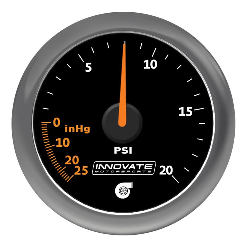 Innovate Motorsports 3855 Innovate MTX-AL Analog Air/Fuel Ratio Gauge Kit - Black Dial