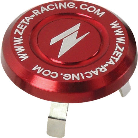 Zeta Stem Cap Steering ZE58-4133 - Red