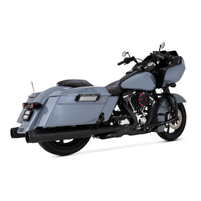 Vance & Hines HD Dresser 17-22 Power Duals Black PCX Header Exhaust - 46371