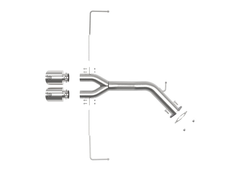 aFe 49-37012-P aFe Takeda 3in-2.5in 304 SS Axle-Back Exhaust w/Polished Tip 19-20 Hyundai Veloster I4-1.6L(t)