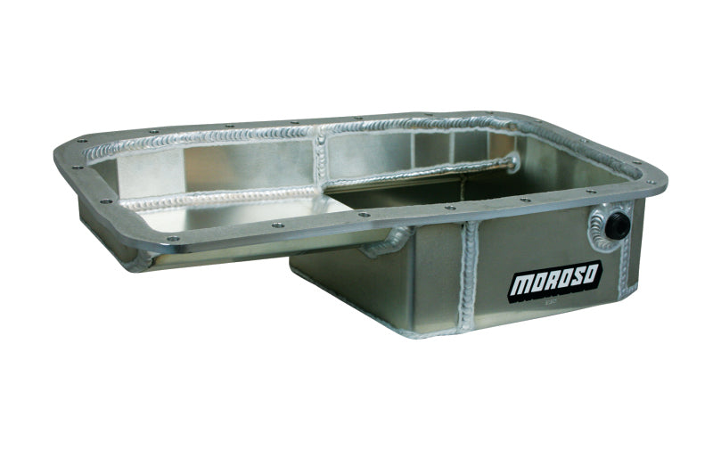 Moroso 20901 Moroso Acura/Honda 1.6L B16A3 Kicked Out Drag Race Baffled 5qt 5-5/8in Aluminum Oil Pan