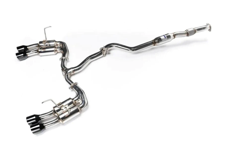 Invidia 2022+ Subaru WRX Gemini Single Layer Quad Black Tip Cat-Back Exhaust - HS22WRXGM4SB
