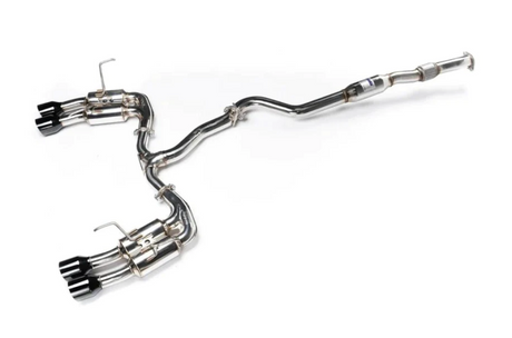 Invidia 2022+ Subaru WRX Gemini Single Layer Quad Black Tip Cat-Back Exhaust - HS22WRXGM4SB