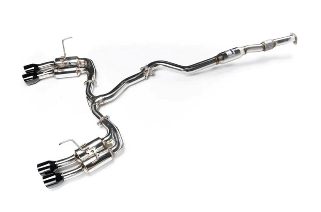 Invidia 2022+ Subaru WRX Gemini Single Layer Quad Black Tip Cat-Back Exhaust - HS22WRXGM4SB
