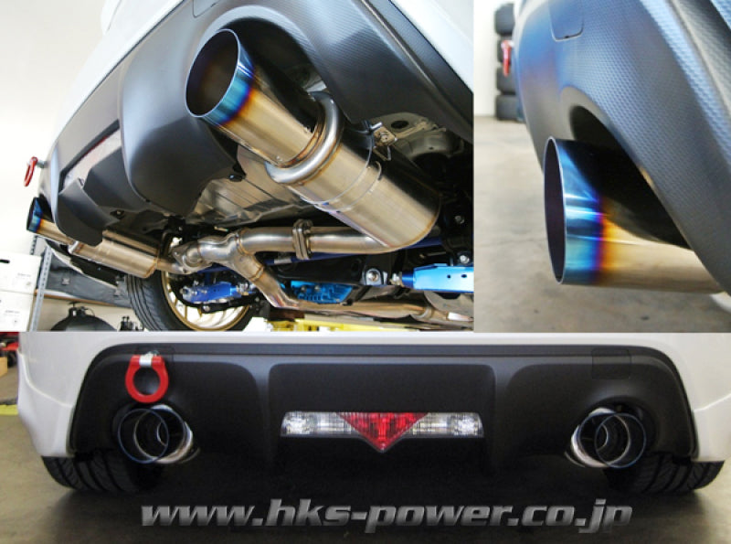 HKS 32016-BT001 HKS 11 Mazda 2 Silent Hi-Power Rear Section ONLY Exhaust w/ External Resonator