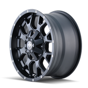 Mayhem 8015-7956MB18 Mayhem 8015 Warrior 17x9 / 5x114.3 BP / 18mm Offset / 87mm Hub Matte Black Wheel