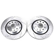 PowerStop EBR1070XPR Power Stop 17-18 Audi RS3 Rear Evolution Drilled & Slotted Rotors - Pair