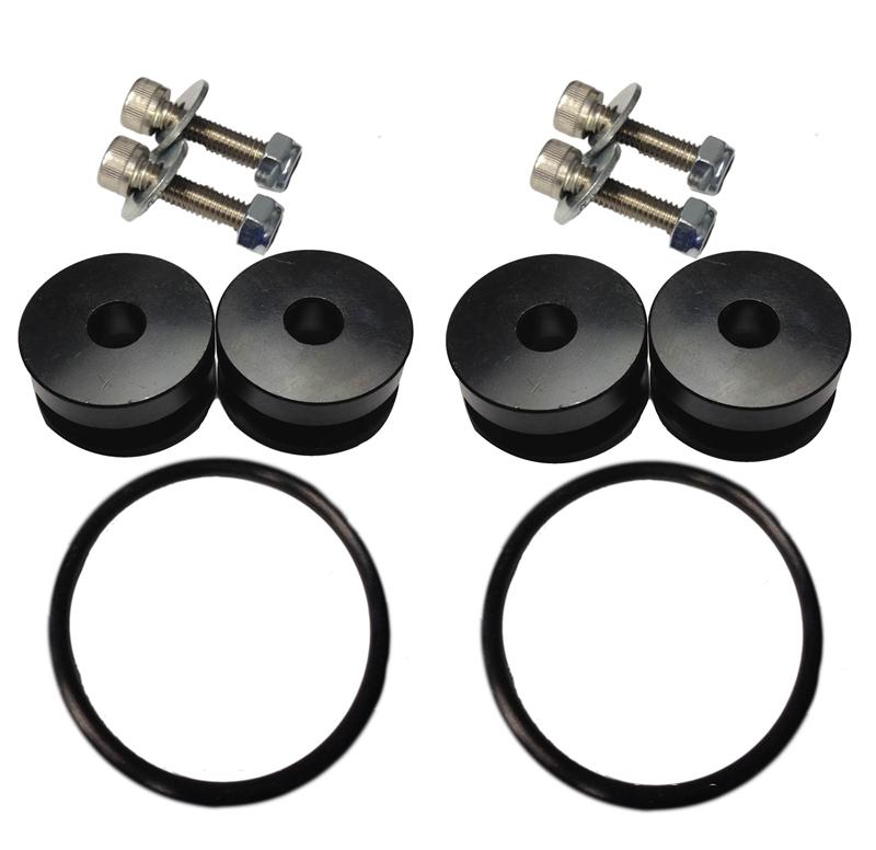 Torque Solution TS-UNI-026R Torque Solution Billet Bumper Quick Release Kit (Red): Universal