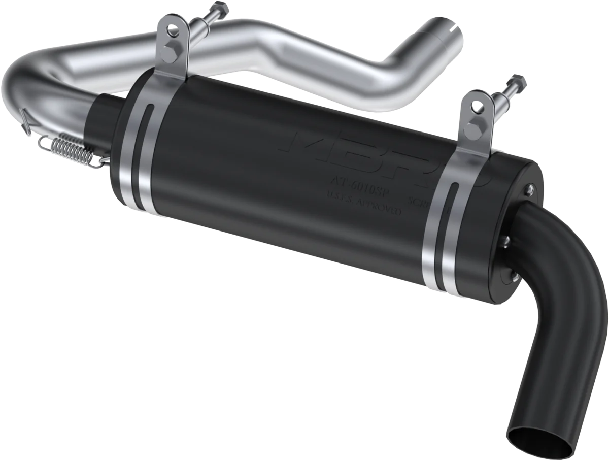 MBRP Performance Muffler Exhaust AT-8108P - Black Single Slip-ON System 4.25