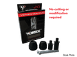 SR133 Vortex Frame Sliders V3 2.0 Blk Kaw - RV and Auto Parts