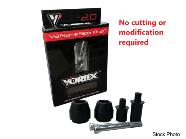 SR133 Vortex Frame Sliders V3 2.0 Blk Kaw - RV and Auto Parts