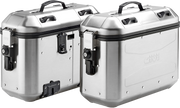 Givi Dolomiti Monokey 36 L Side Case Luggage DLMK36Apack2 - Silver 36L Pair