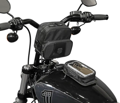 Route 1 Hwy Handlebar Bag 7l Black - NELSON-RIGG