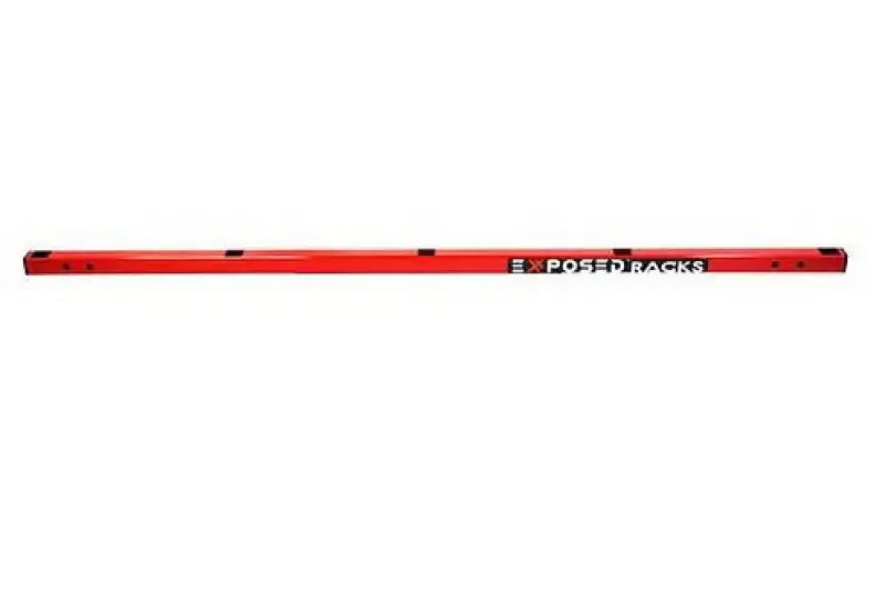 Red metal bar with mounting holes for 8-00-9752-RD Exposed Rack Oland Xbar