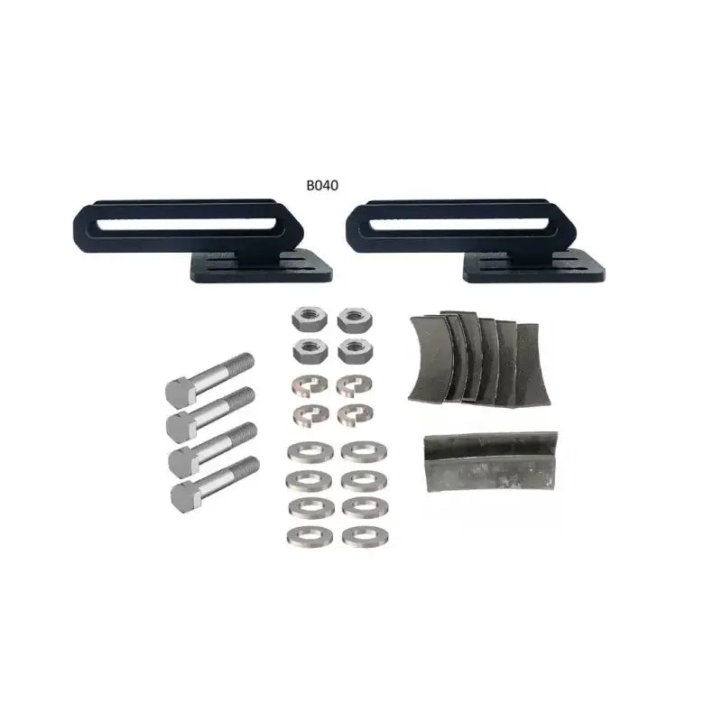 Hardware mounting kit for Exposed Rack with high rail bracket on 8-00-9795 B040