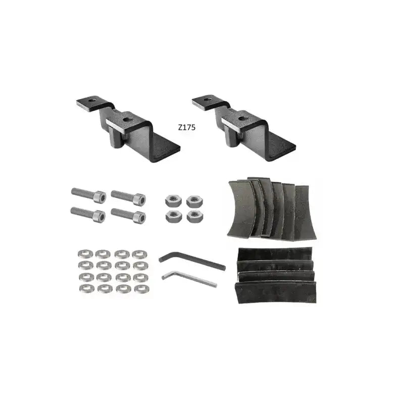Solar panel mounting hardware kit with exposed rack brkt+feet Z175 for easy setup