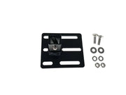 Black metal mounting bracket with hardware for exposed rack click-in setup in 8-00-9878