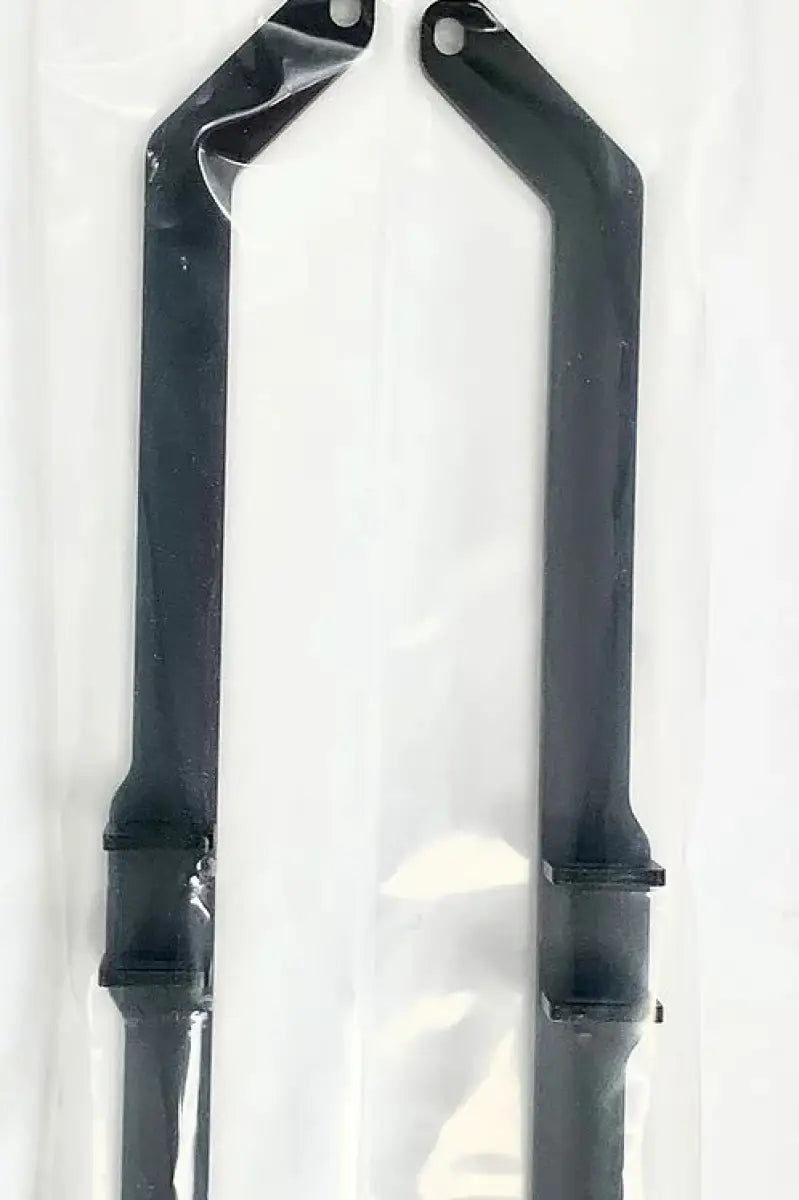 Black metal support arms for exposed rack jlu mid brackets with bolts
