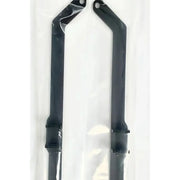 Black metal support arms for exposed rack jlu mid brackets with bolts