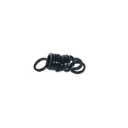 Stack of black rubber washers for Exposed Rack Replacement Gaskets 12 Pack
