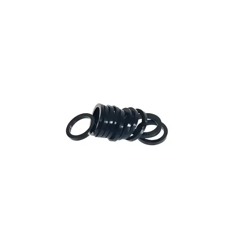 Stack of black rubber washers for Exposed Rack Replacement Gaskets 12 Pack