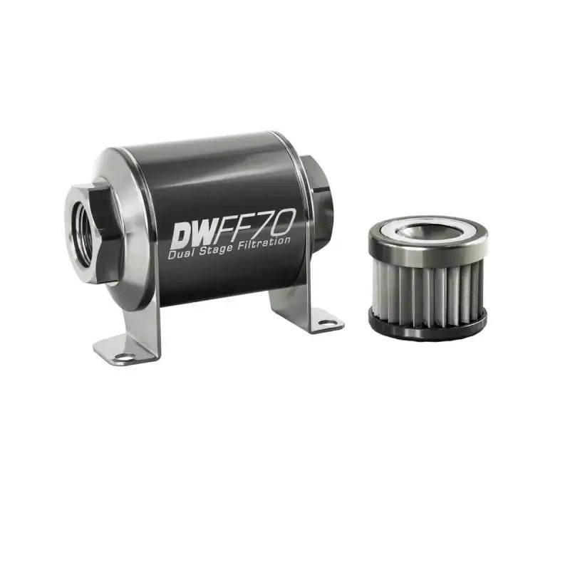 8-03-070-010K-6 Deatschwerks -6An 10 Micron 70Mm In-Line Fuel - Filter
