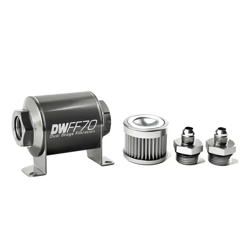 8-03-070-010K-6 Deatschwerks -6An 10 Micron 70Mm In-Line Fuel - Filter