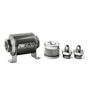 8-03-070-010K-6 Deatschwerks -6An 10 Micron 70Mm In-Line Fuel - Filter