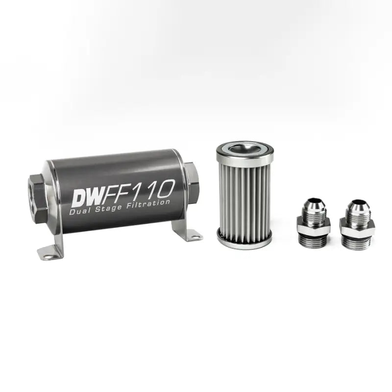 8-03-110-005K-8 Deatschwerks -8An 5 Micron 110Mm In-Line Fuel - Filter