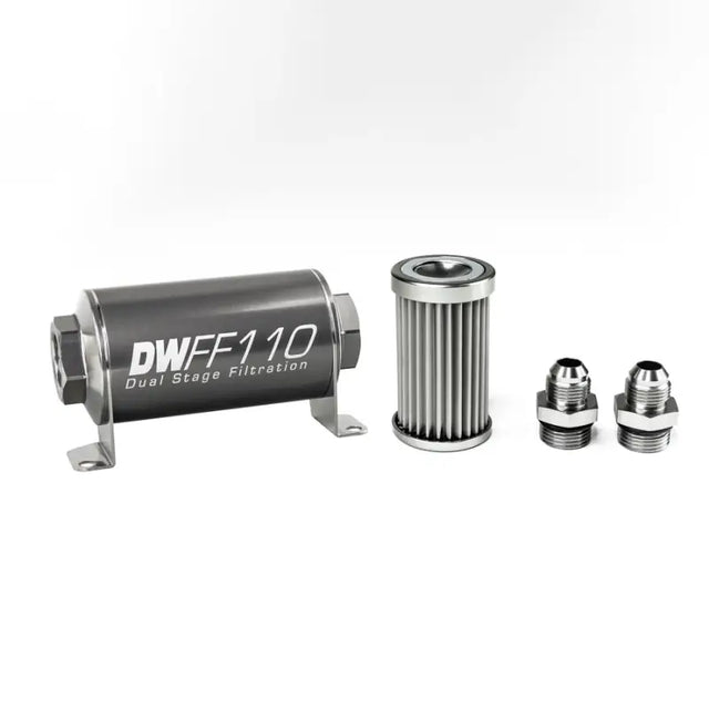 8-03-110-005K-8 Deatschwerks -8An 5 Micron 110Mm In-Line Fuel - Filter