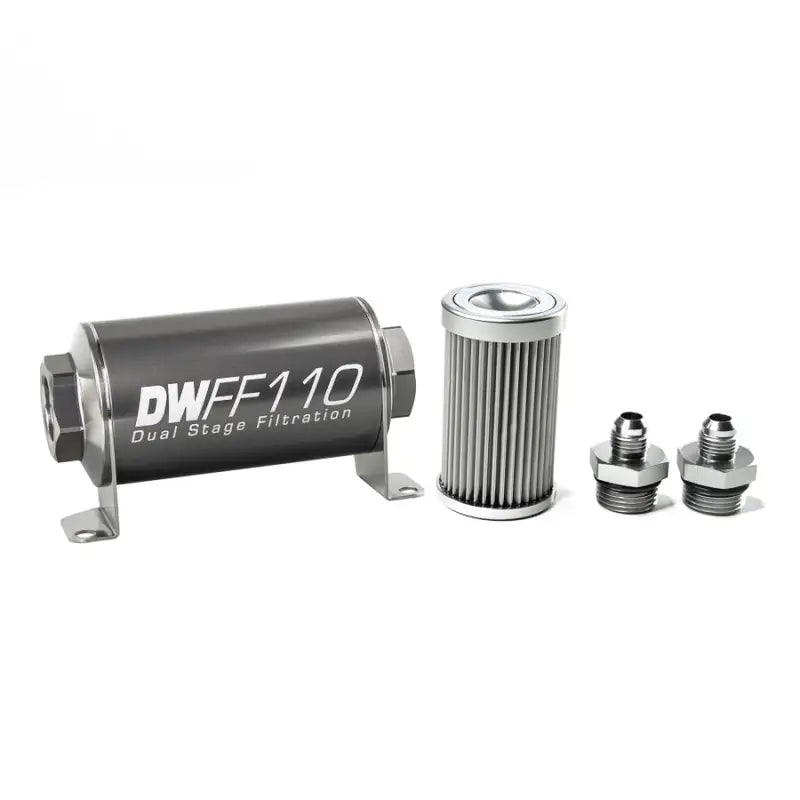 8-03-110-010K-6 Deatschwerks -6An 10 Micron 110Mm In-Line Fuel - Filter