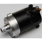 Black and silver electric motor for 80-1007 Big Twin Starter high torque with threaded output