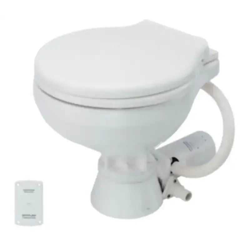 Johnson Pump Marine Toilet Standard 12V Compact - product image showing compact and efficient marine-grade toilet system with reliable pump for space-saving installations.